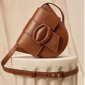 BANANA REPUBLIC Italy Leather Brown Bag